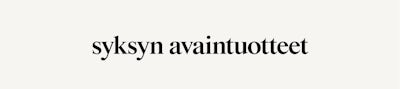 Syksyn avaintuotteet