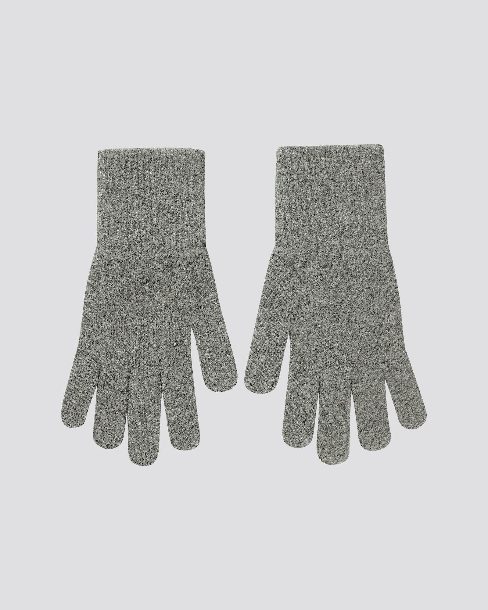 grey wool gloves womens