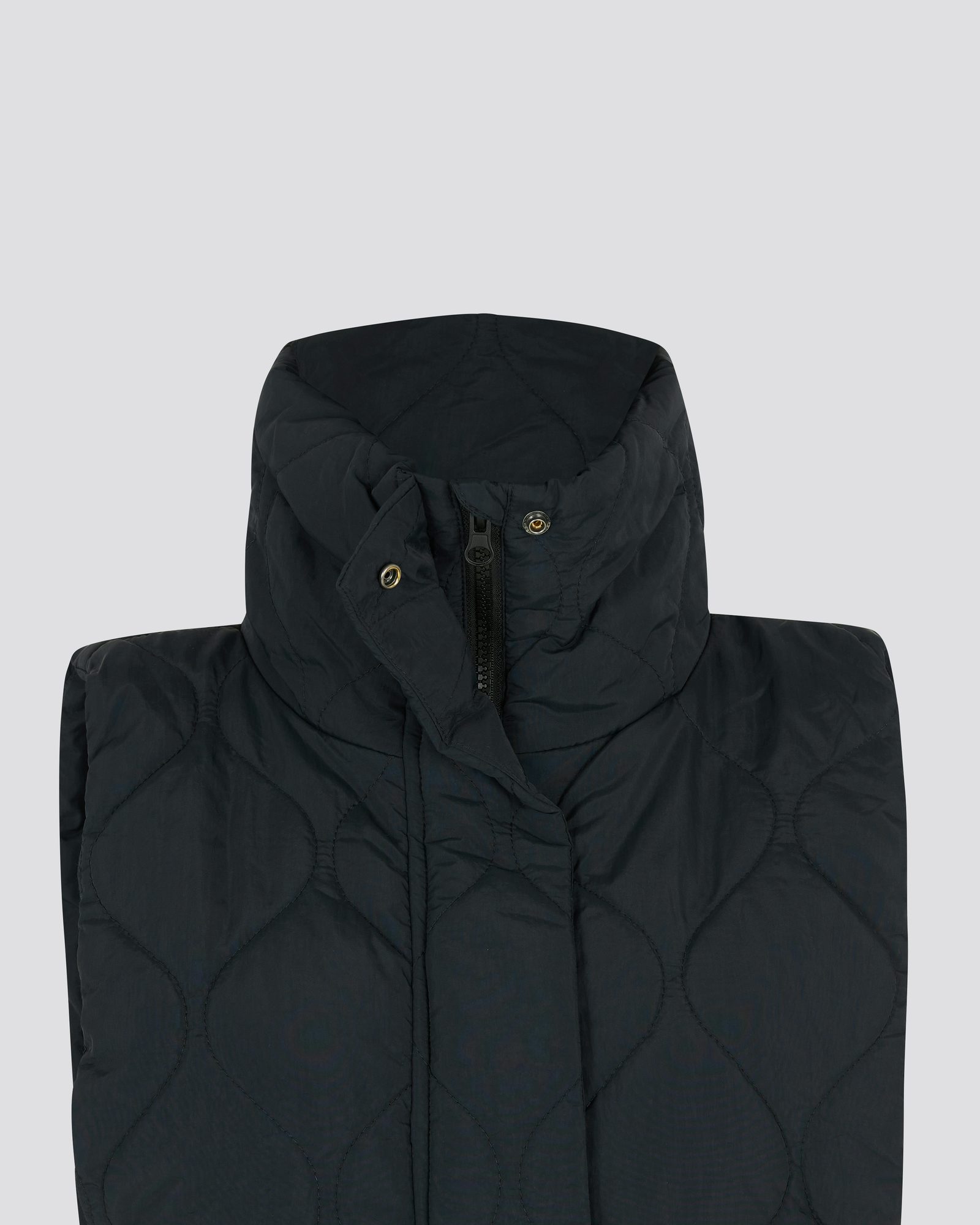Black AcW Puffer Neck Women Cubus