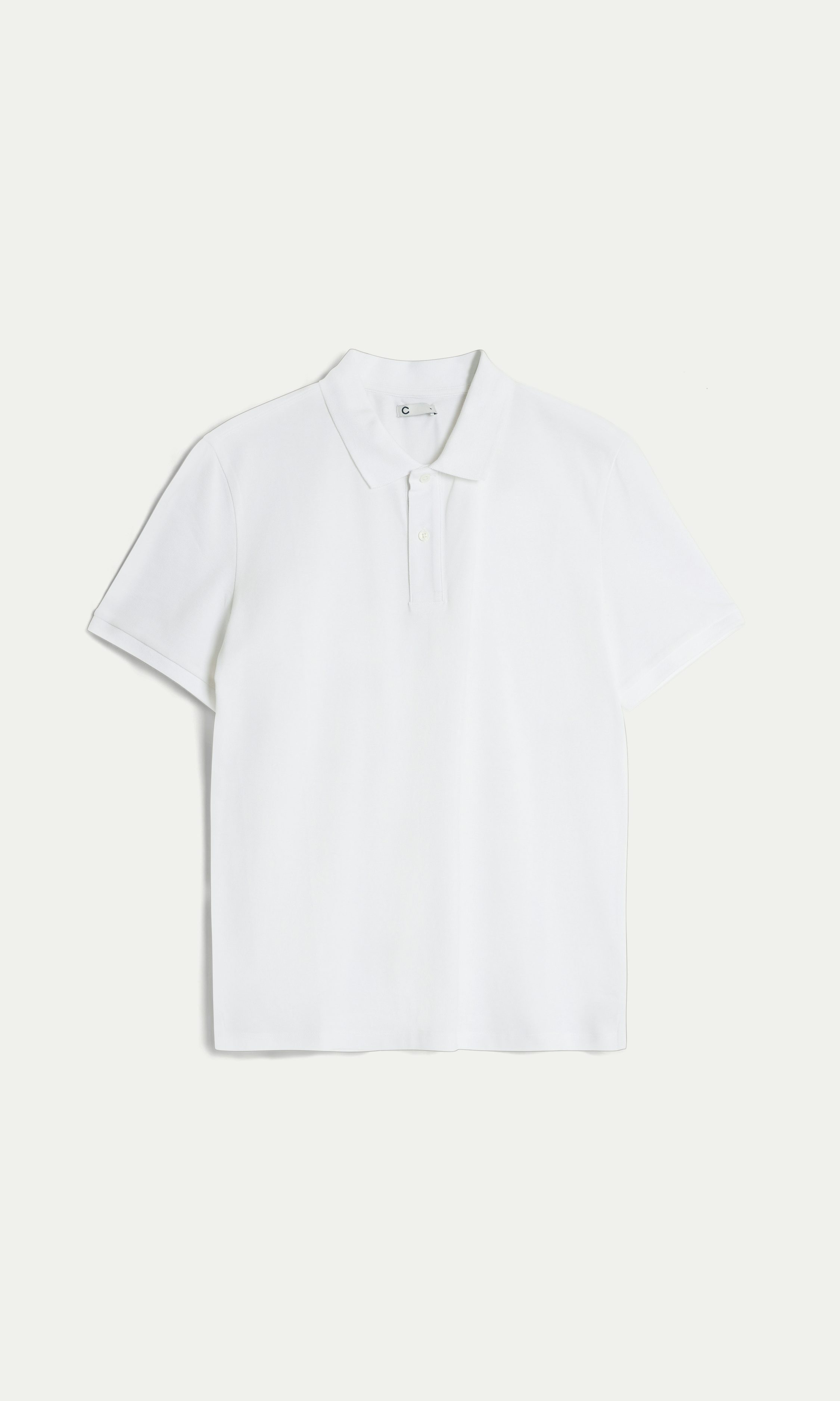 White M Pique Polo | Men | | Cubus