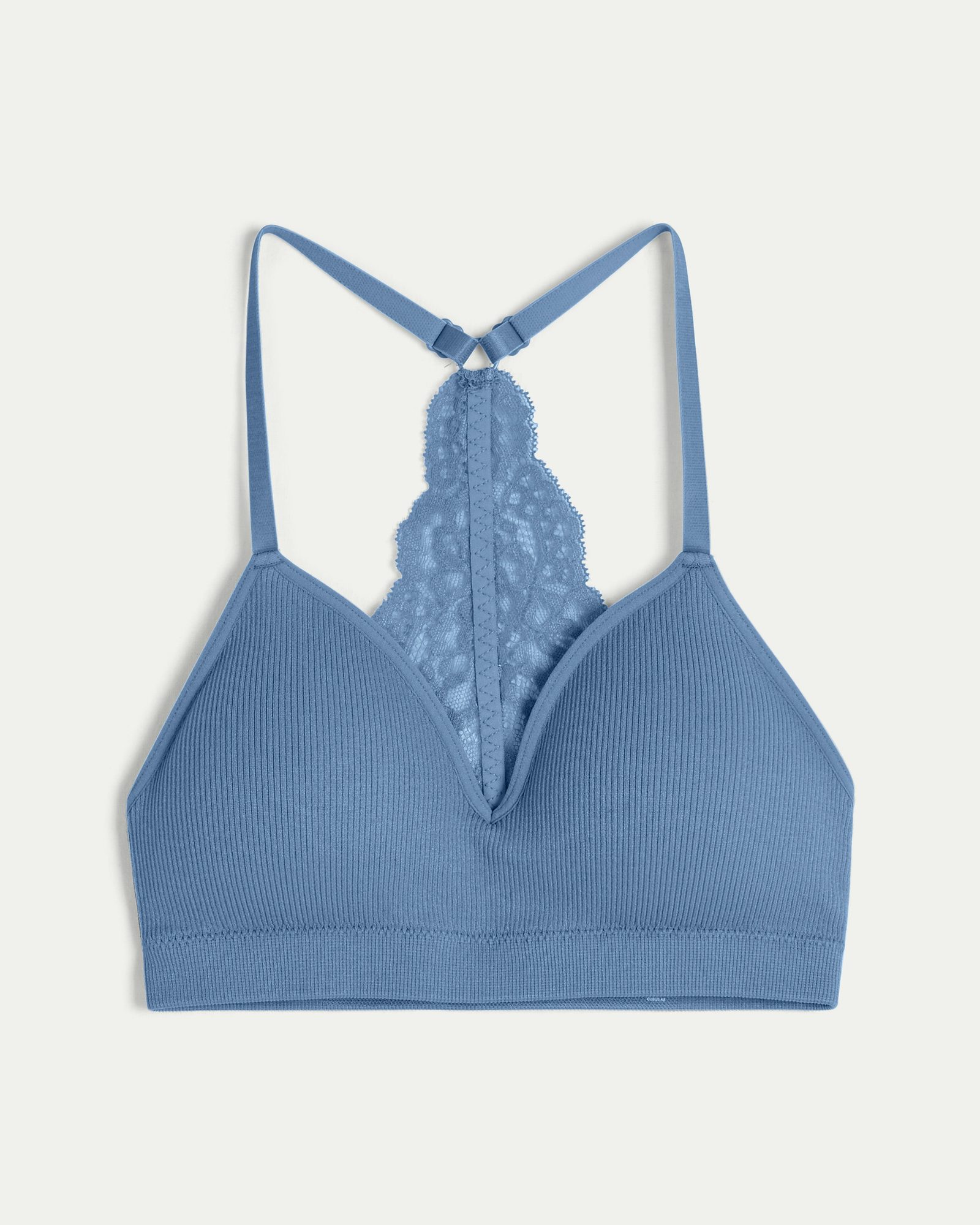 Lace triangle bra - electric blue - Undiz
