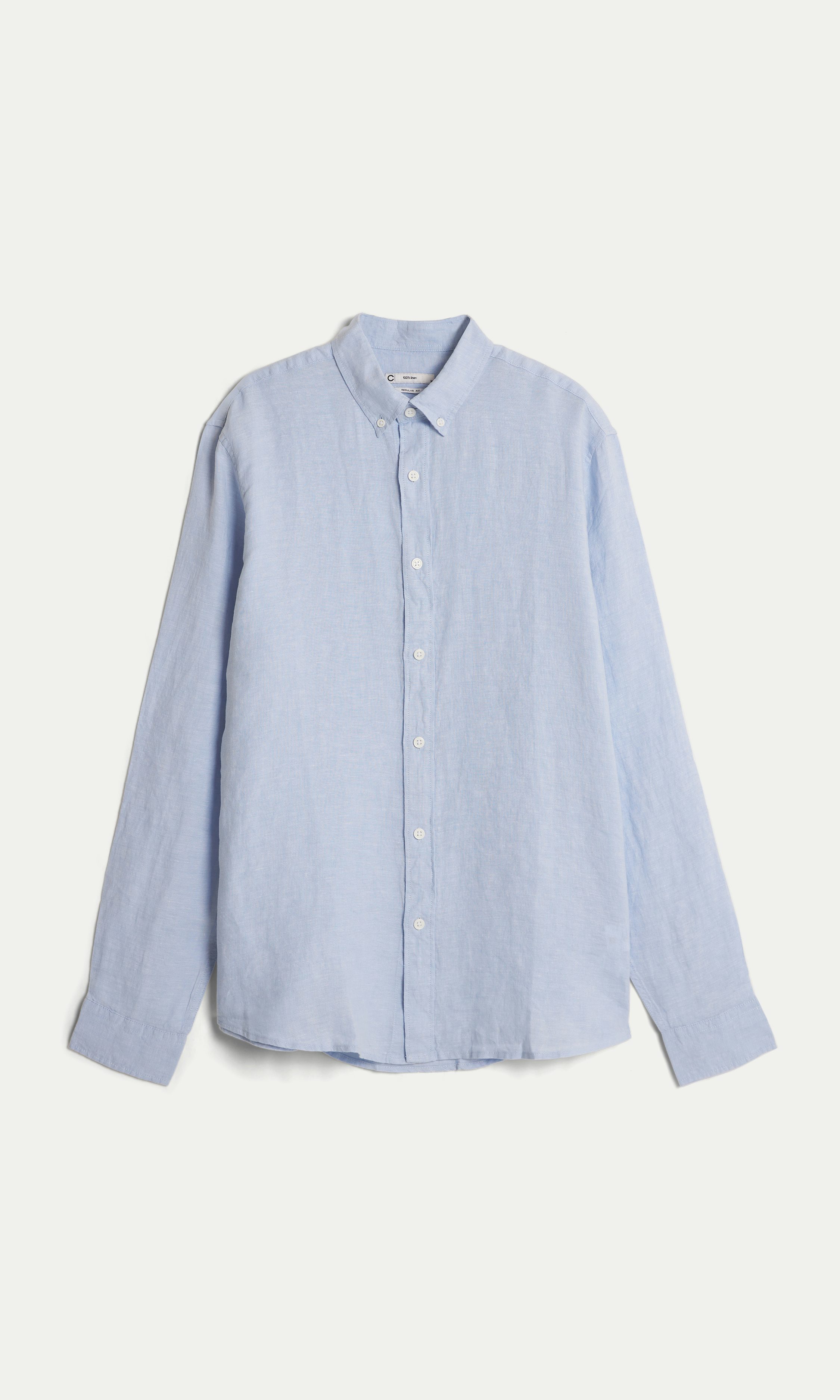 Light blue M Linen Shirt LS | Men | | Cubus