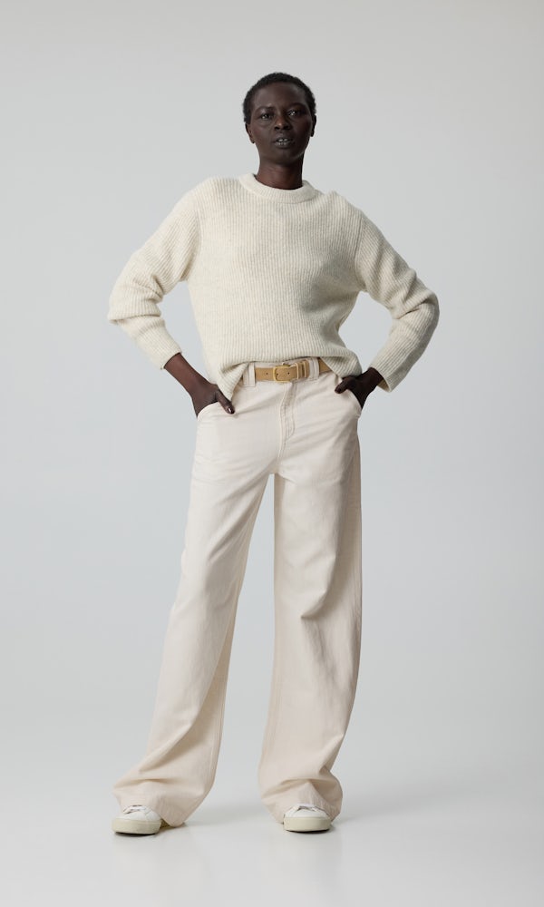 L Slouchy Wide Jeans