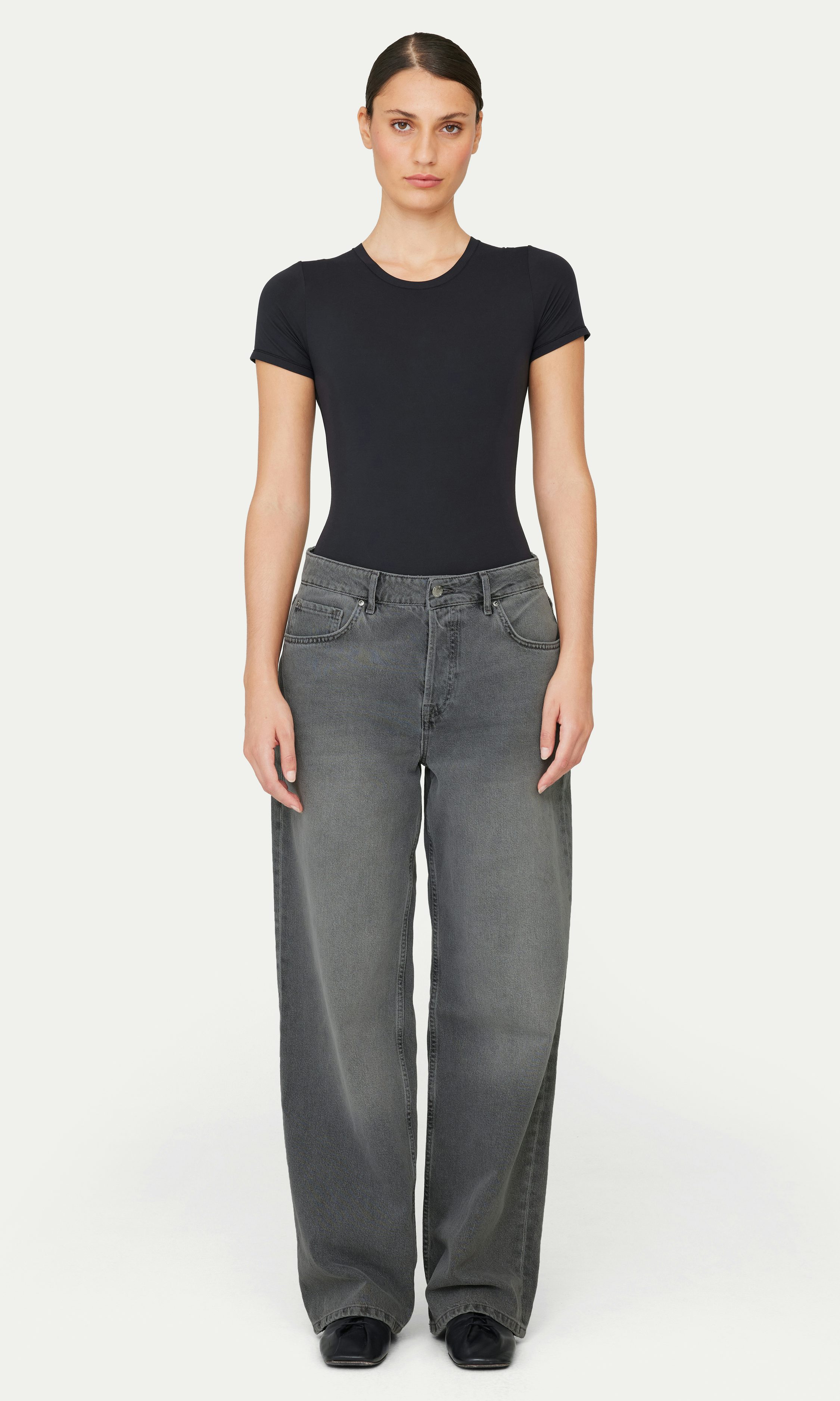 Grey L Loose Low Jeans | Women | | Cubus