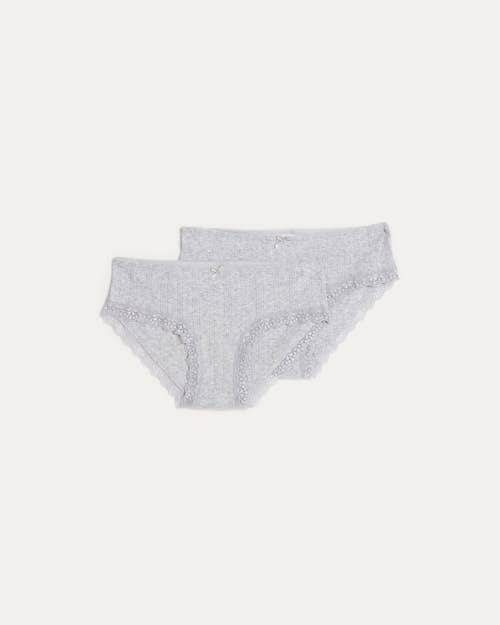 Girls' White Hipster Underwear - Size Little Kids S by Hanna