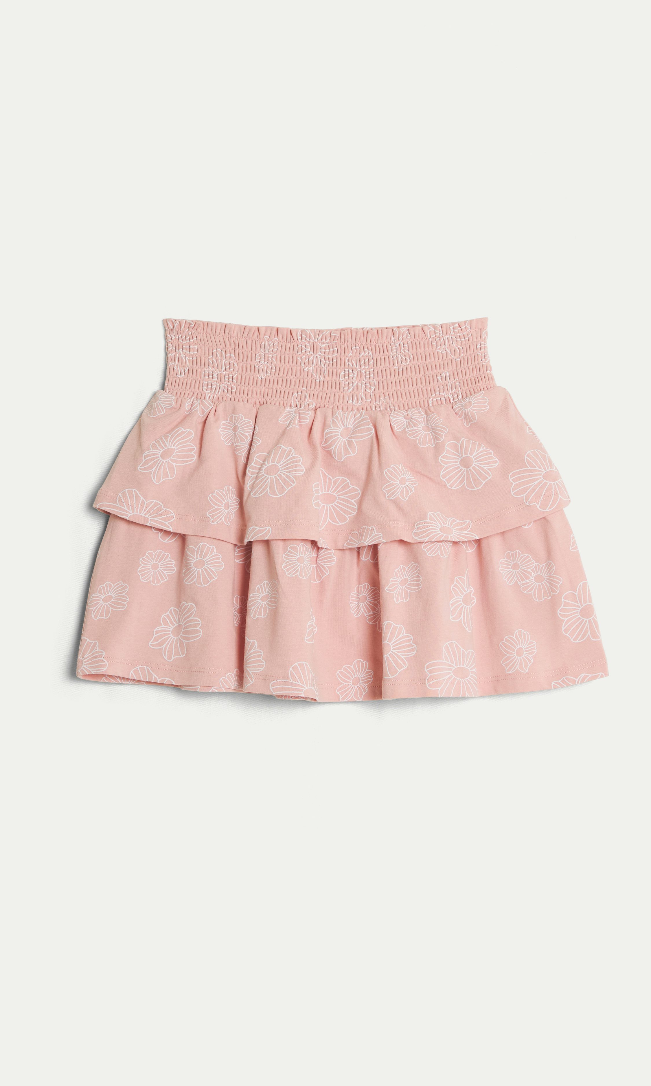 Pink jersey skirt store