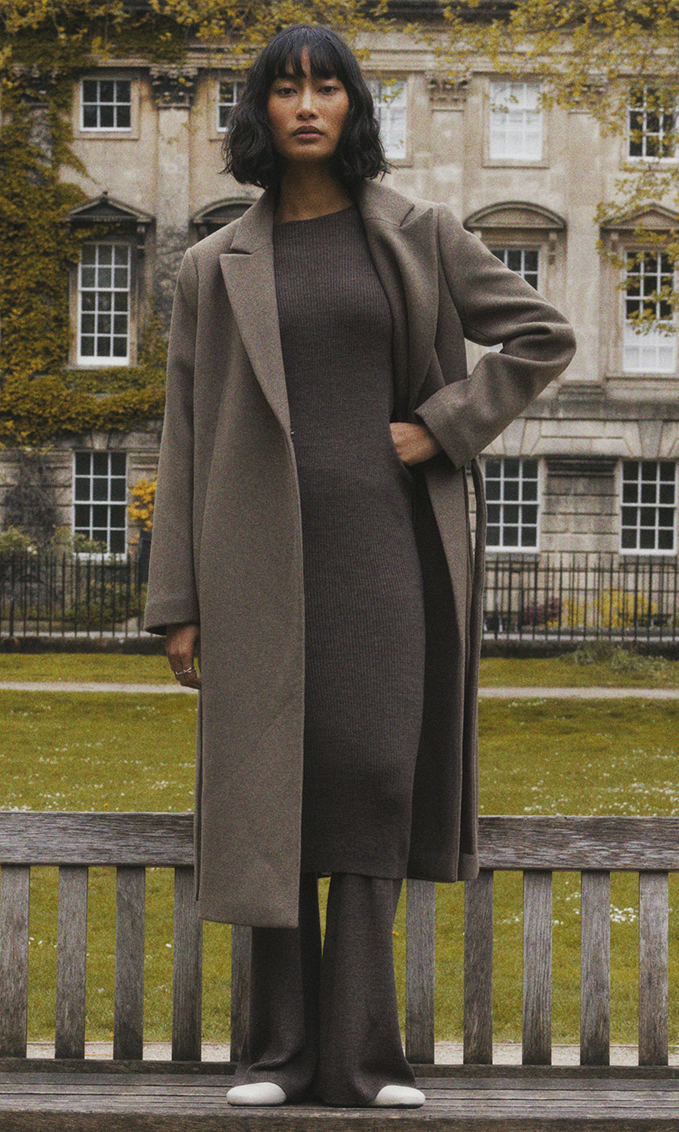 Merino rib dress sale