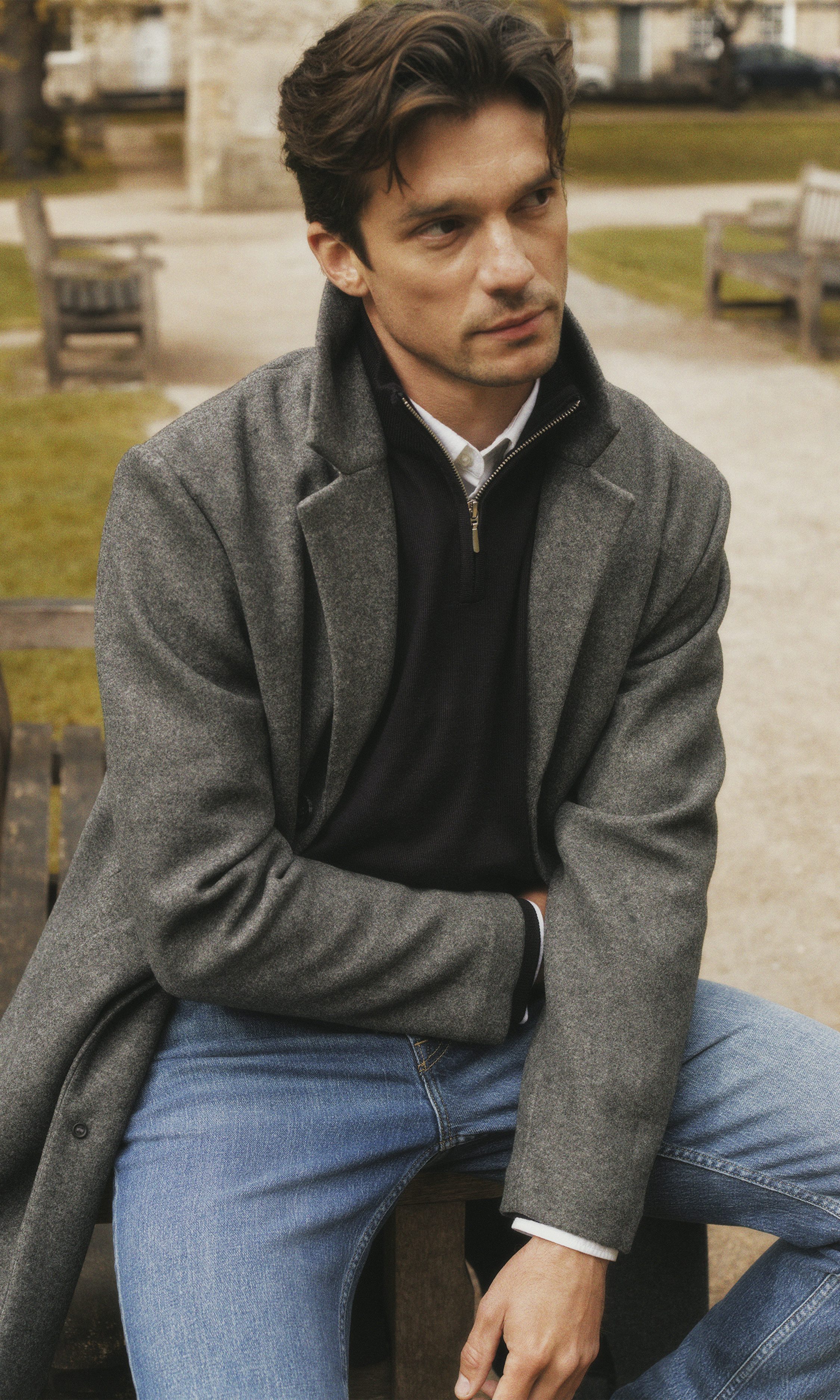Merino half zip on sale