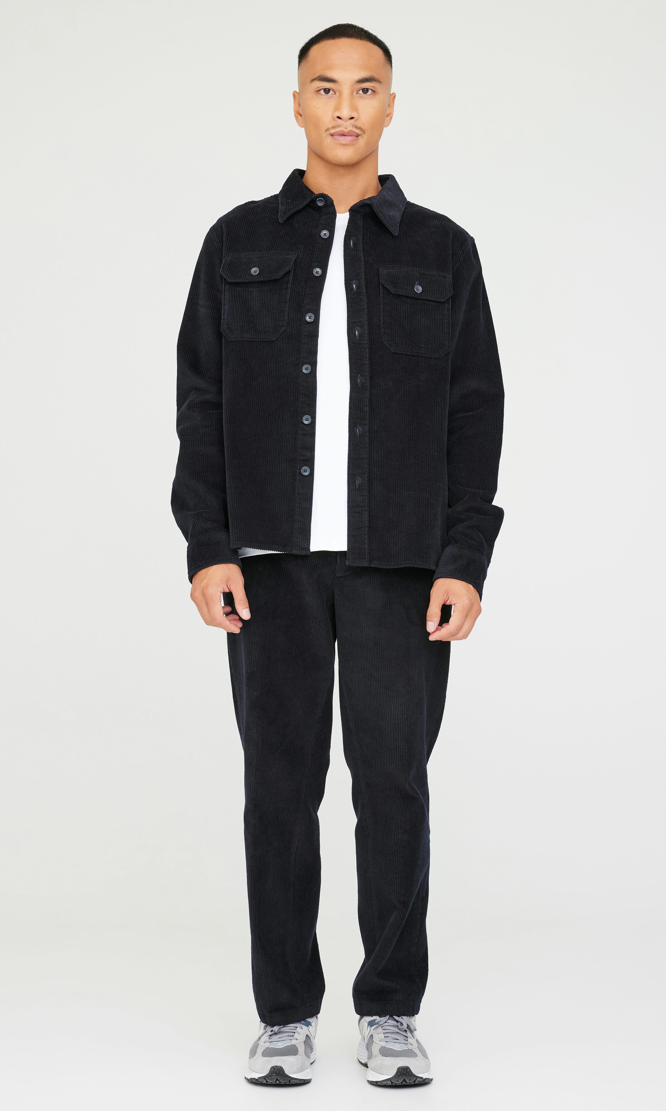 Navy M Heavy Cord Shirt Ls | Men | | Cubus