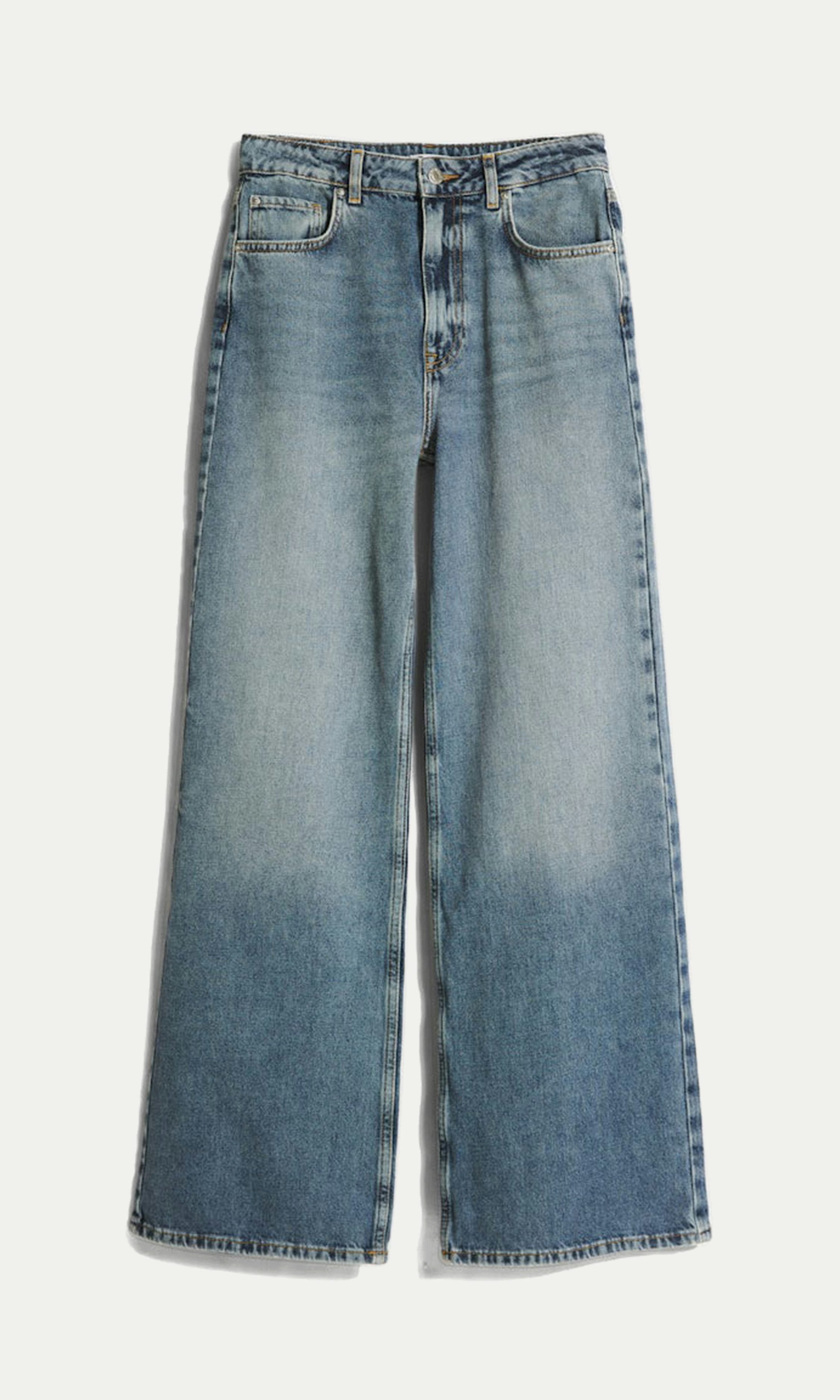 Mid blue L Wide High Jeans | Women | | Cubus