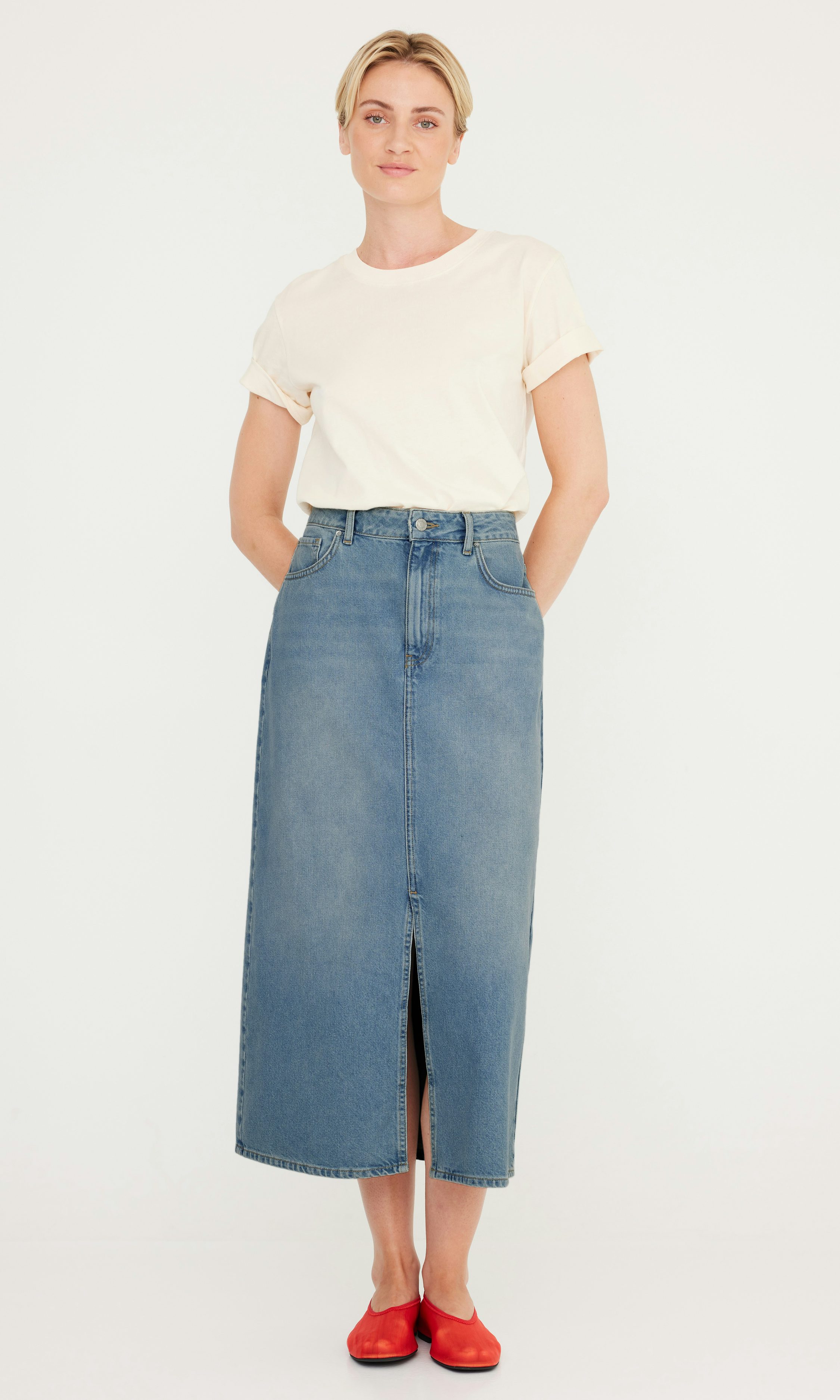スカート 570.DENIM LONG SKIRT 570.DENIM LONG SKIRT