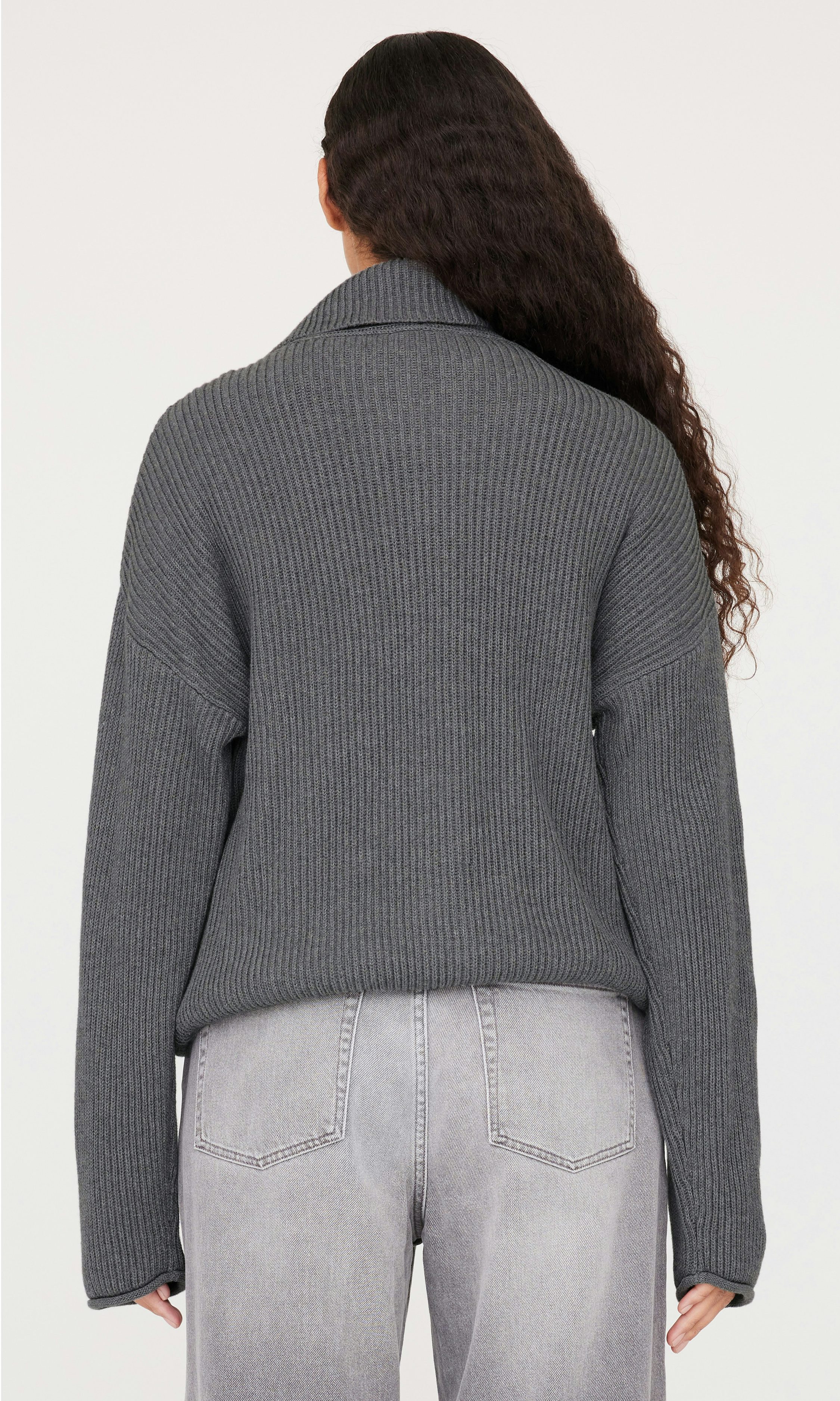 トップス FACETASM BIG ZIPPER CARDIGAN Ribbed zip-up mock-neck cardigan | Twik | Shop Women's