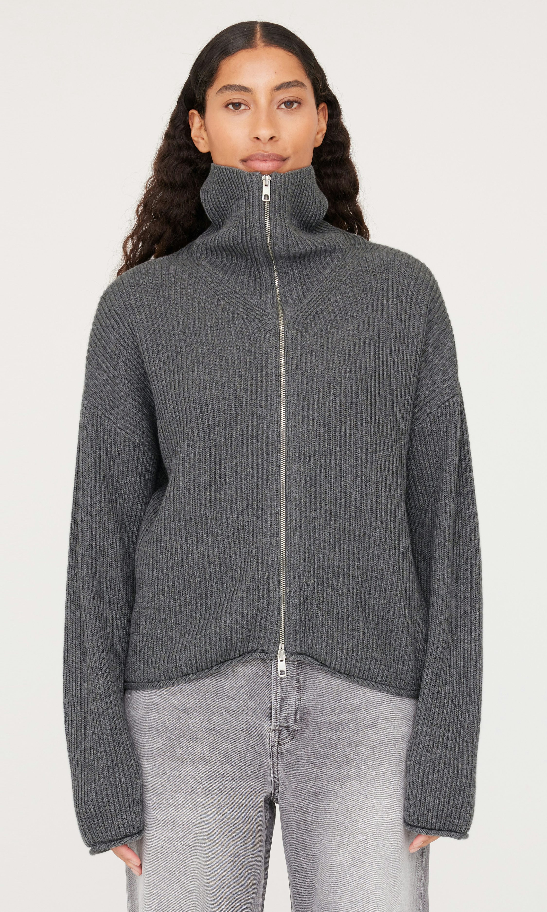 トップス Knuth Marf full zip motif cardigan full zip motif cardigan(unisex)/black | KNUTH MARF