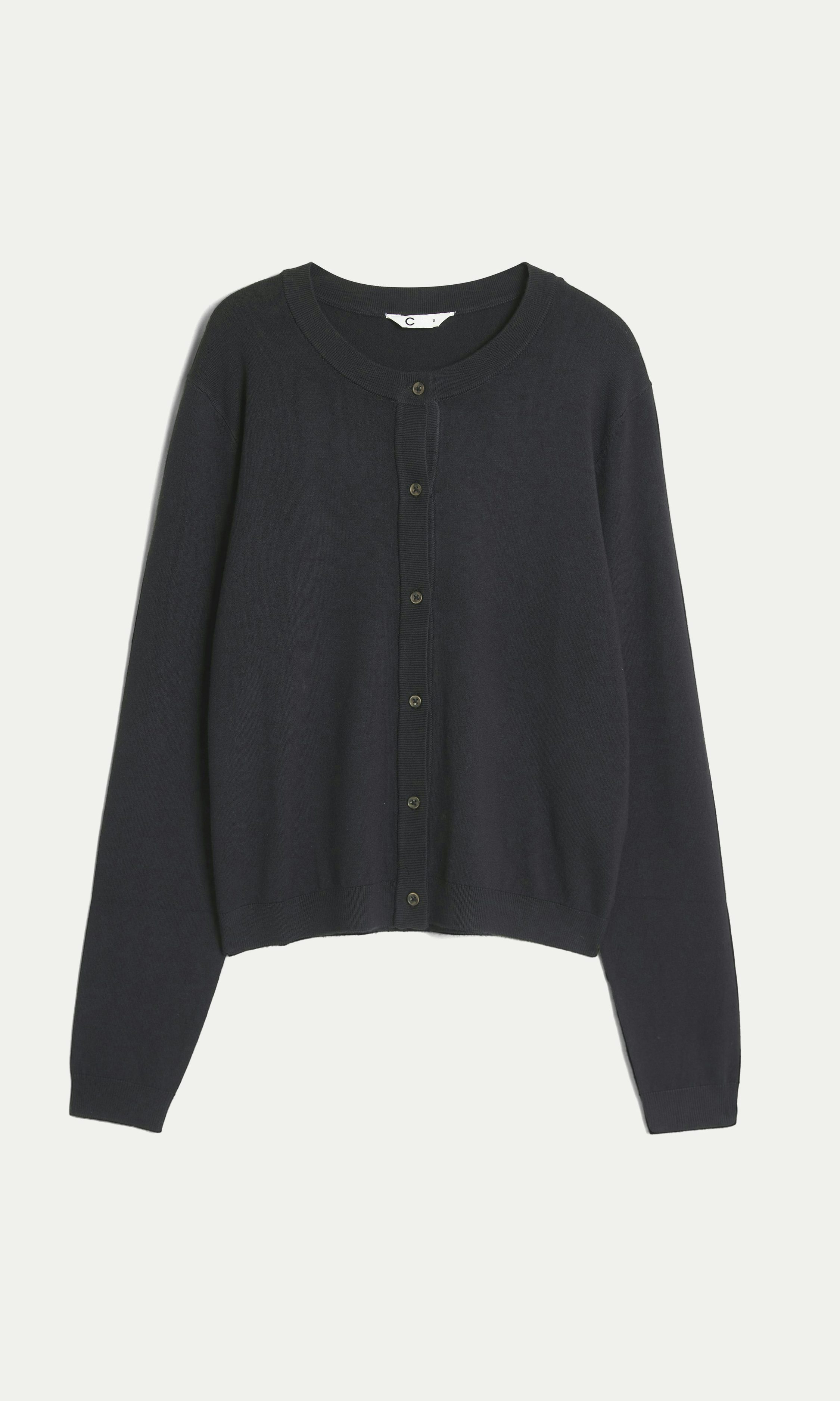 Black L Farah Polo Cardigan | Women | | Cubus