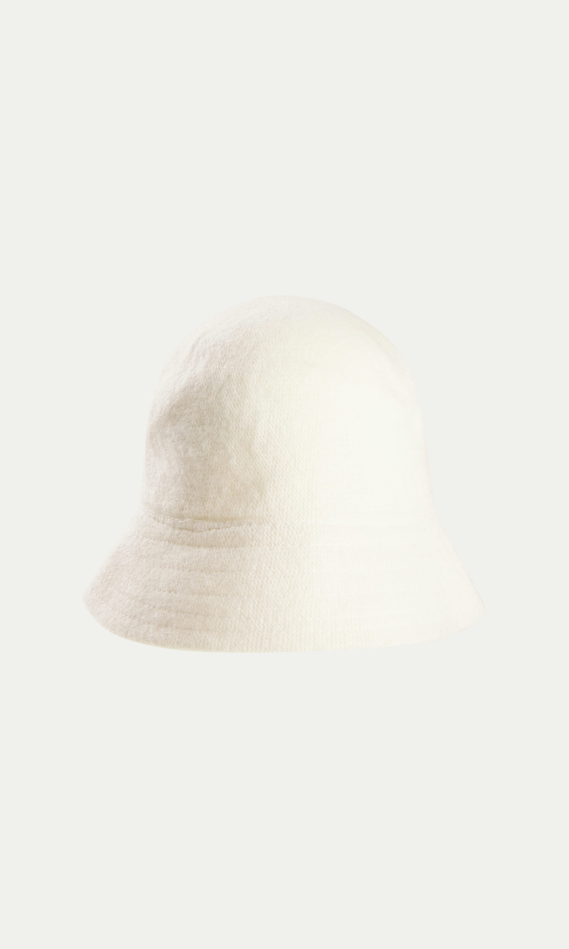 Beige AcW Wool Bucket Hat Women Cubus