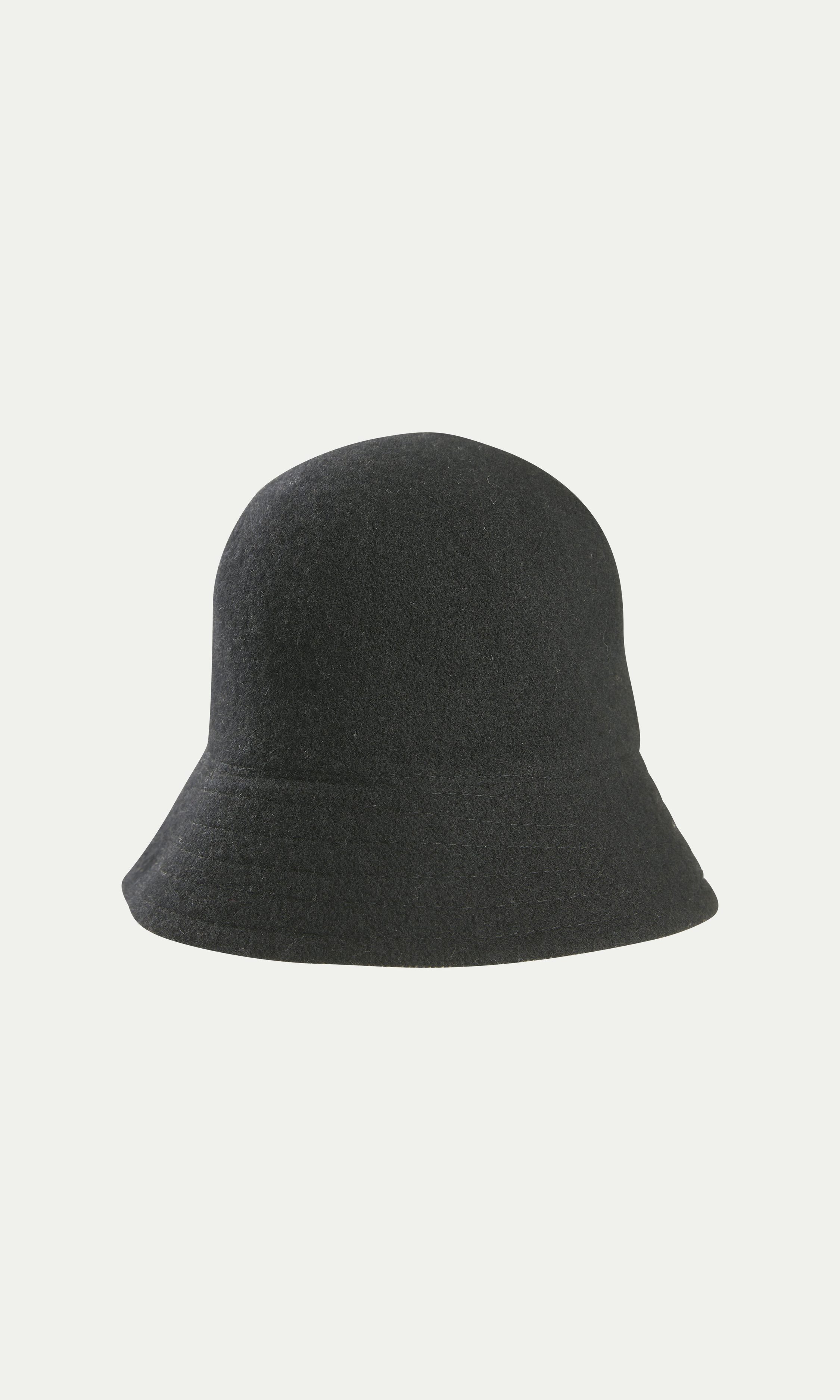 Black AcW Wool Bucket Hat Women Cubus