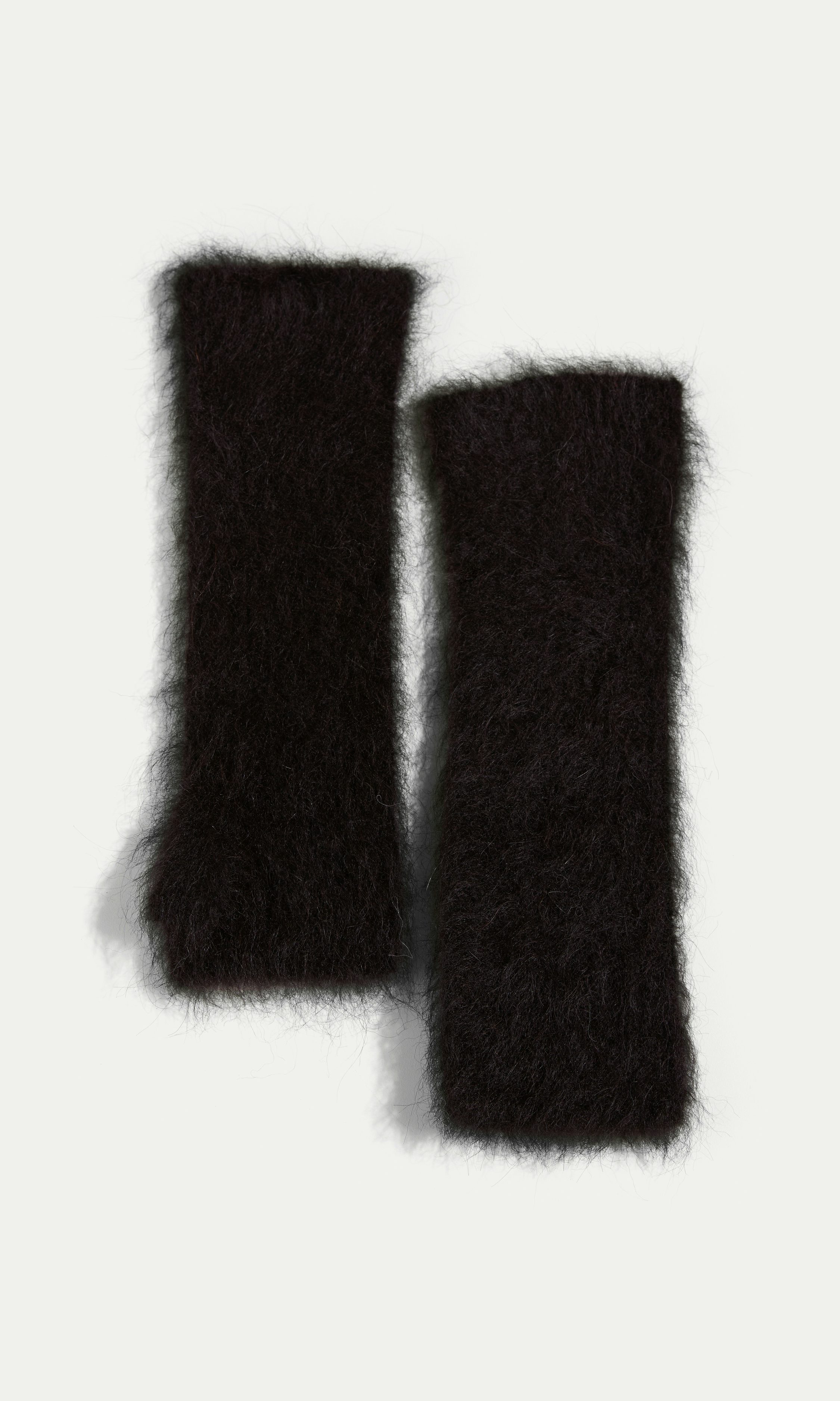 Black AcW Alpaca Wrist Warmers | Women | | Cubus