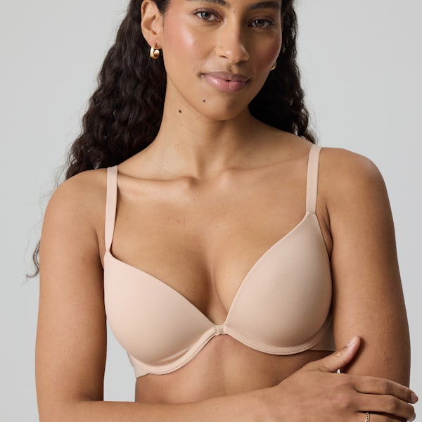 Tan U Plush Deep Plunge Push Up Women Cubus1