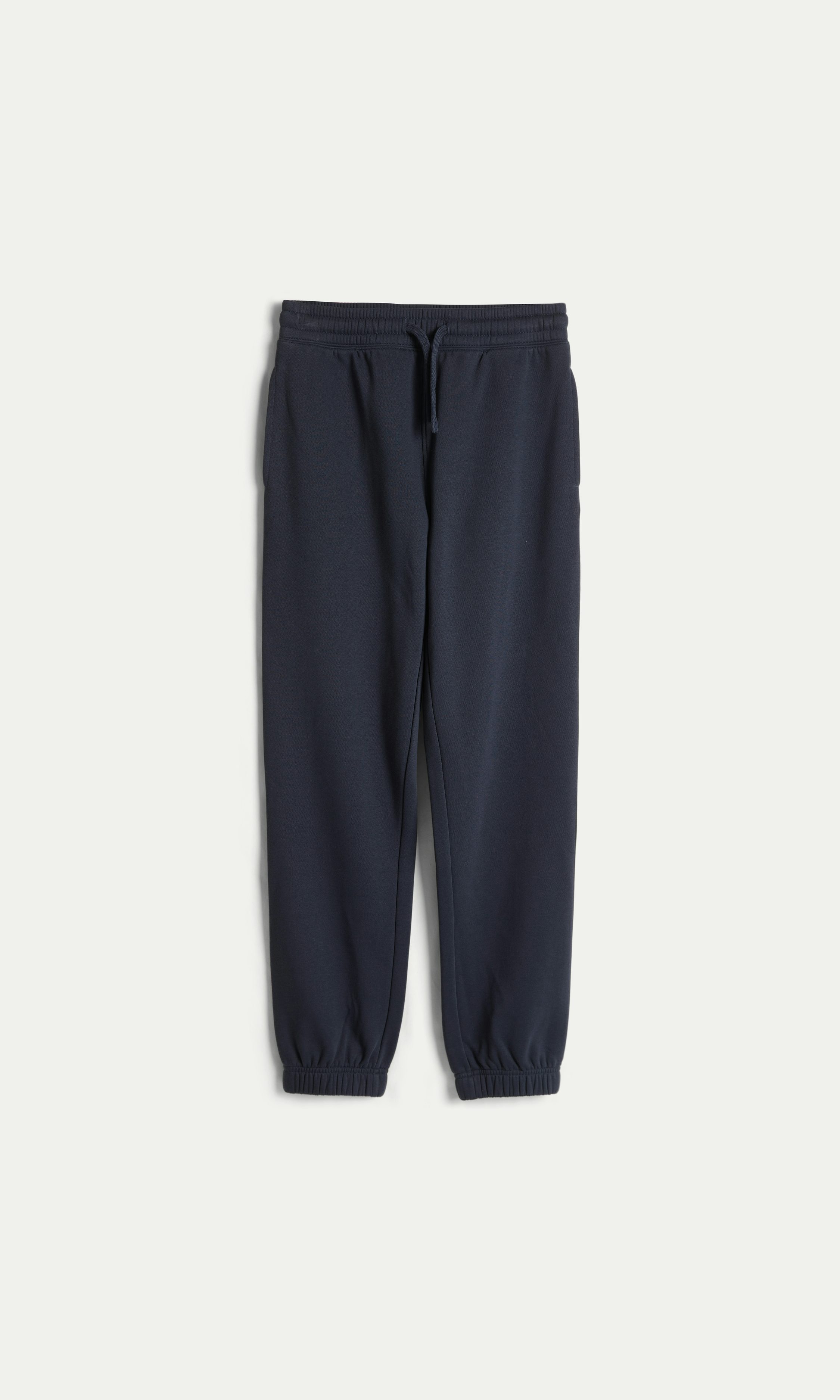 【KOOLOSET】Snap Bijo Brushed Balloon Sweatpants Beige Relaxed Balloon Leg Joggers