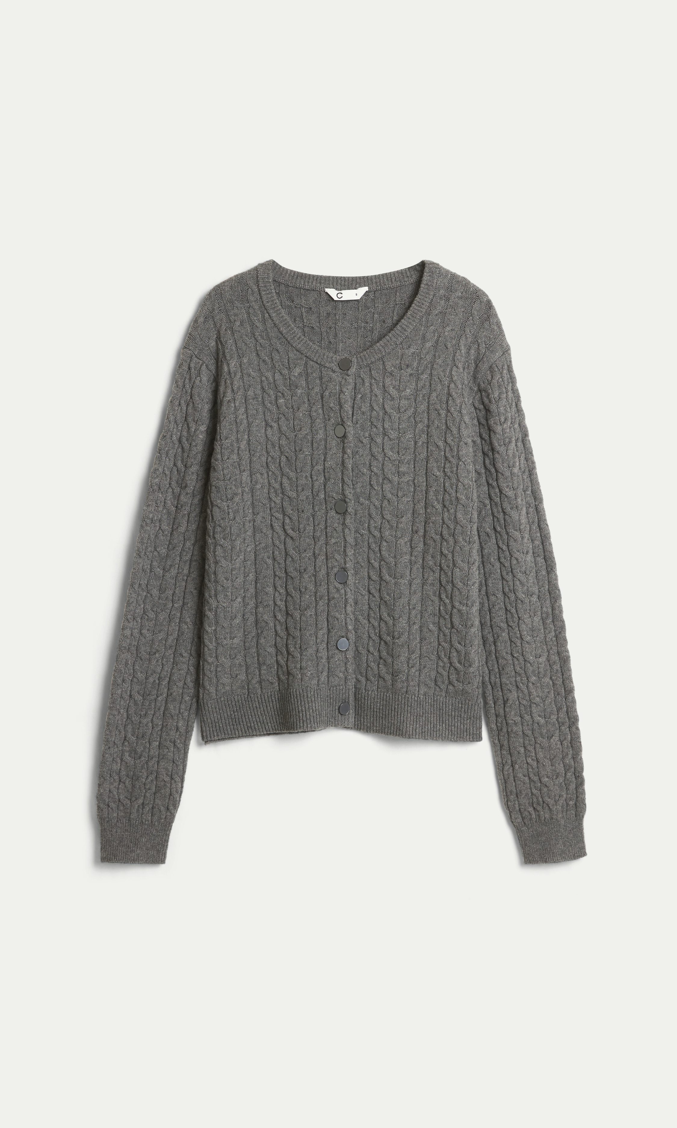 Dark grey melange L Cleo Cardigan | Women | | Cubus