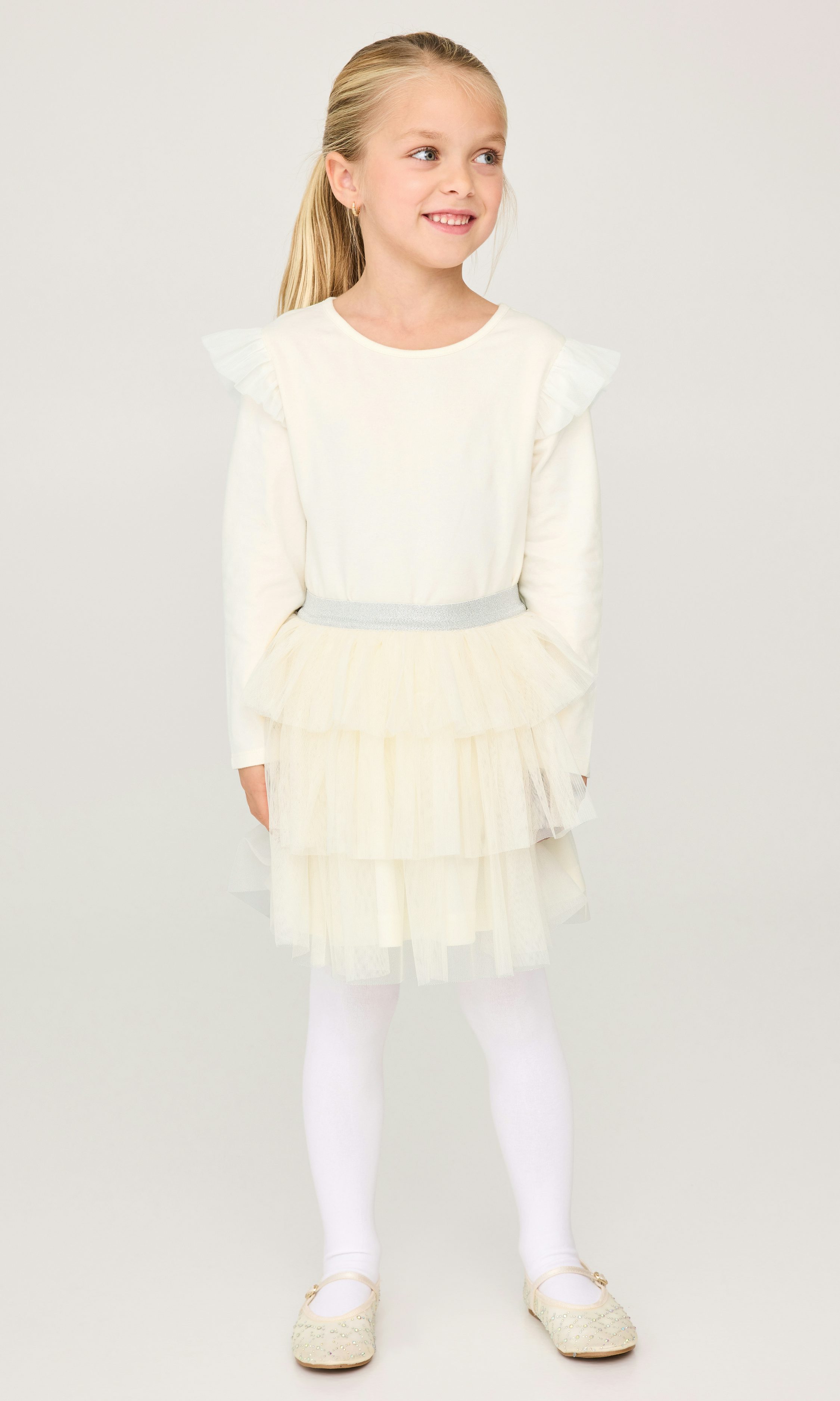 Cream Ch Tulle skirt SG Children Children clothes Cubus