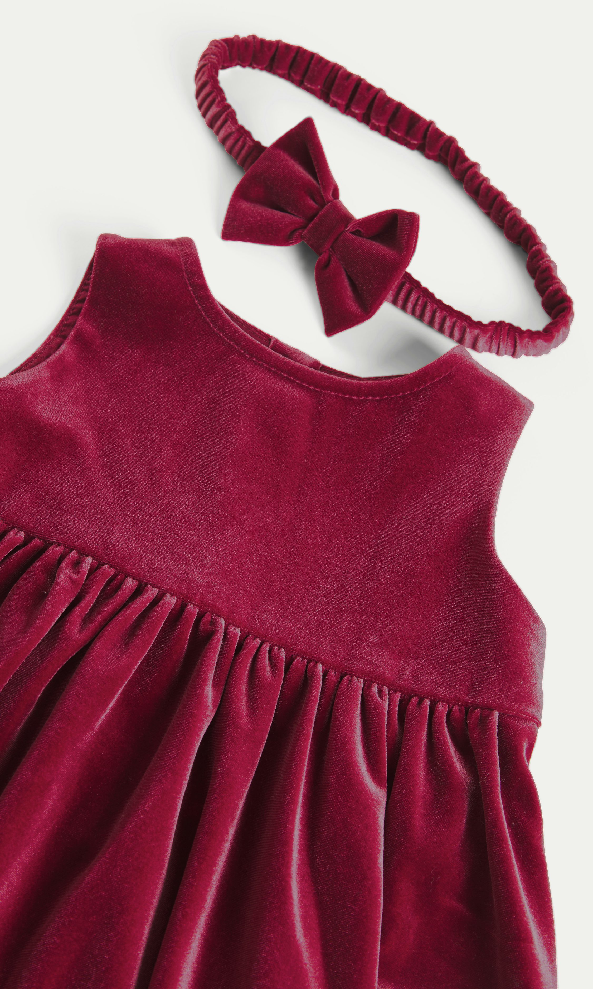 Red Ch Jolene Velvet Dress Baby Children clothes Cubus
