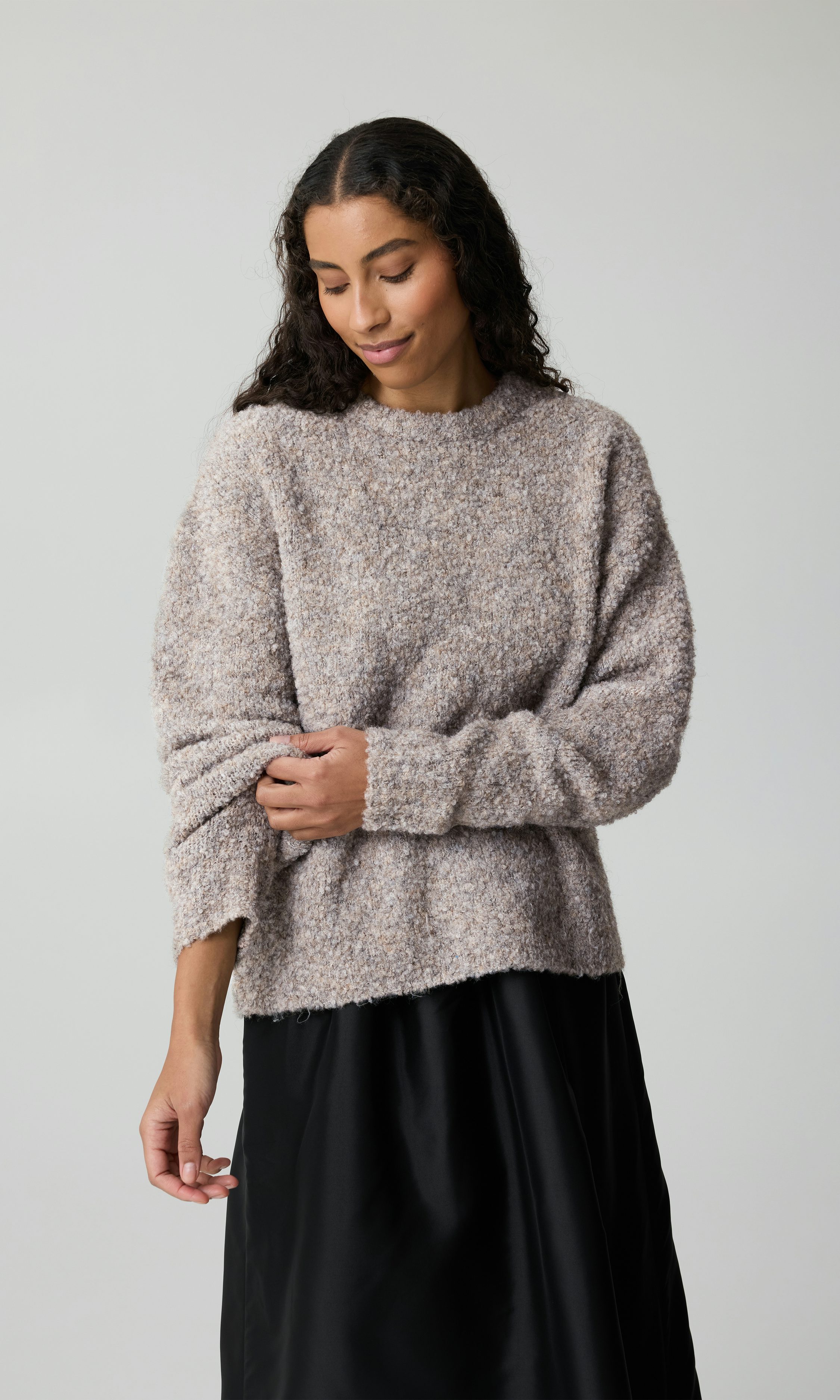 ★2024FW新作★LMC★BOUCLE KNIT SWEATER BOUCLE KNIT SWEATER ivory - LMC | 엘엠씨