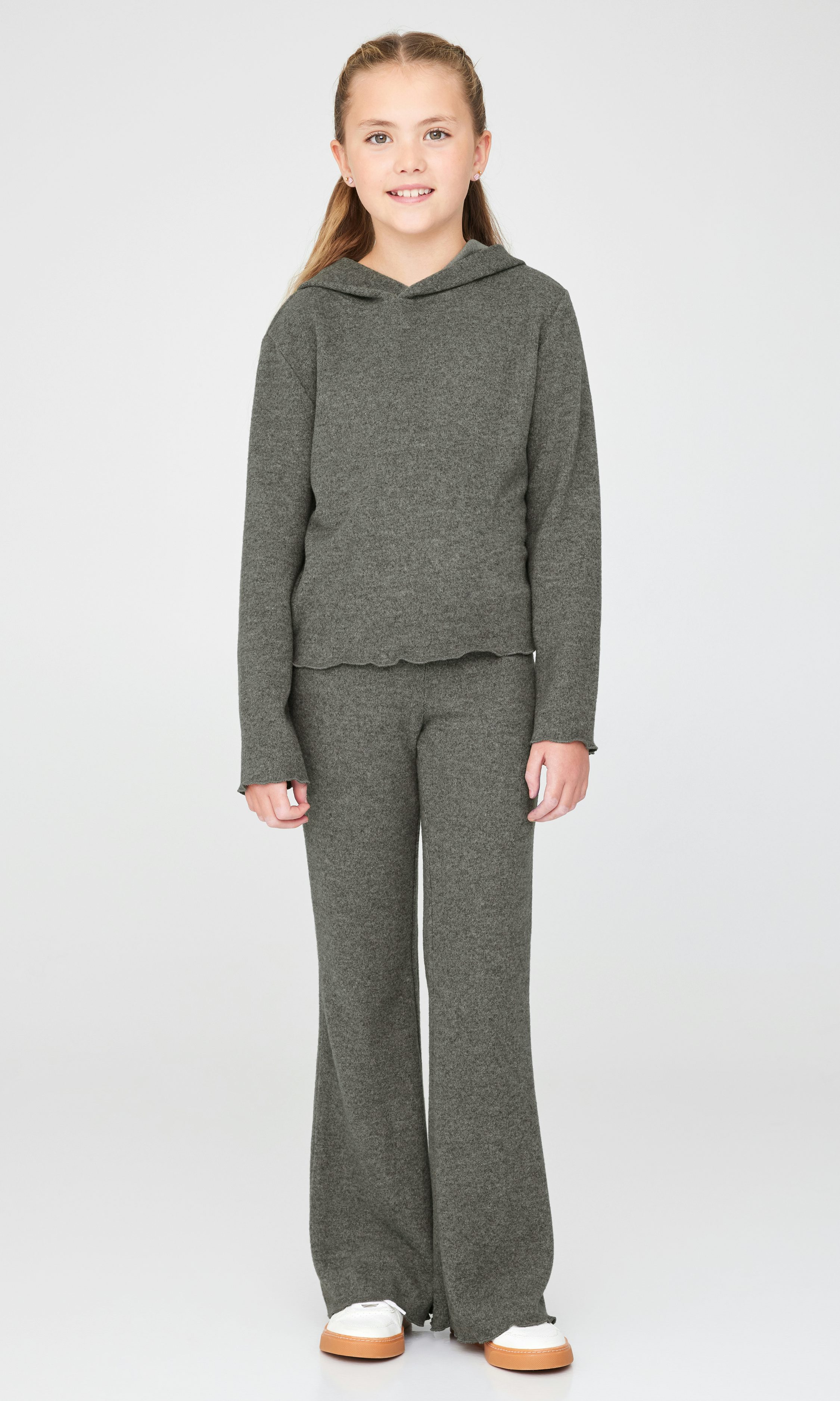 Grey melange Ch Jess rib pant BG | Children | Children