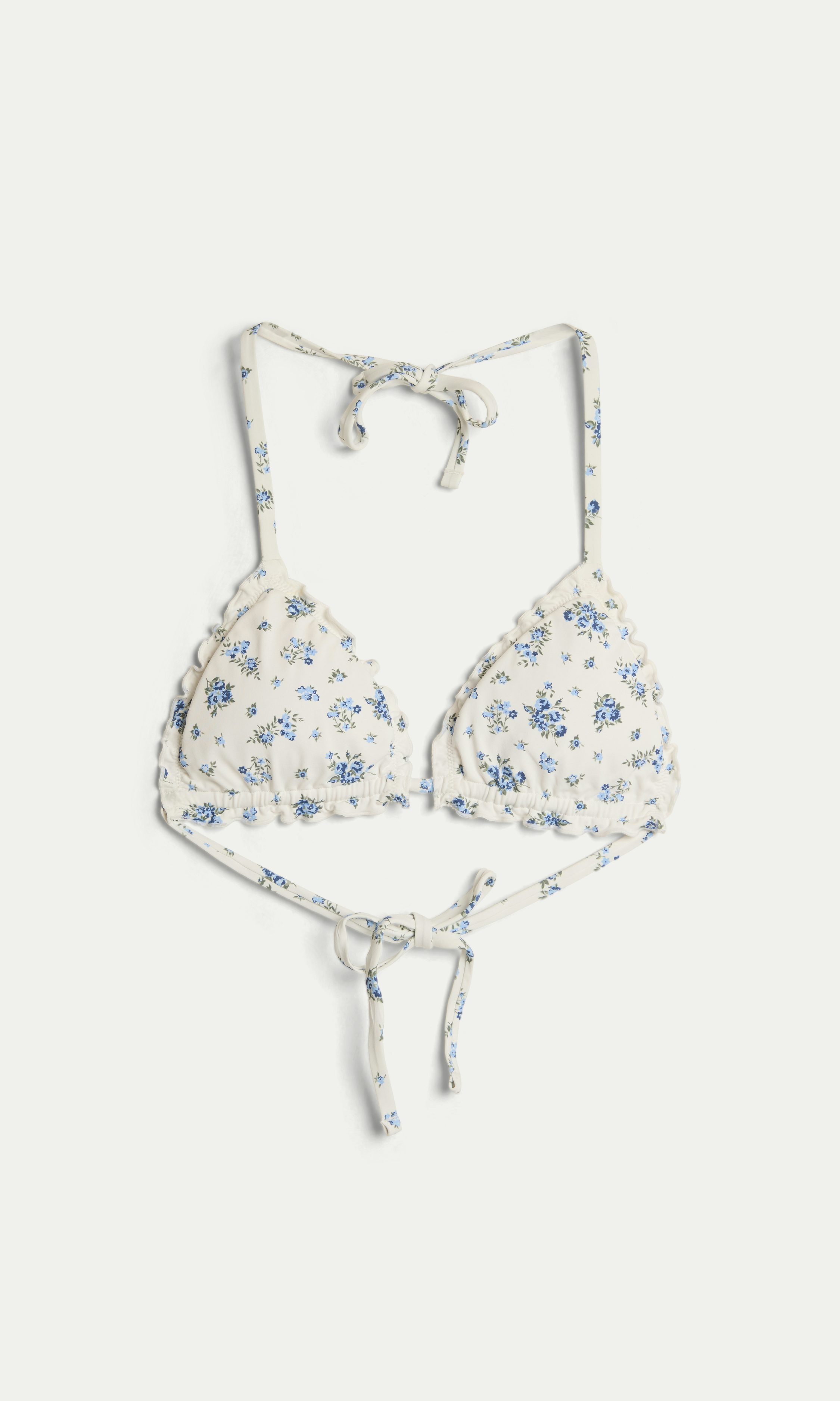 Off white U Frill Print Swim Lacing Tri | Women | | Cubus