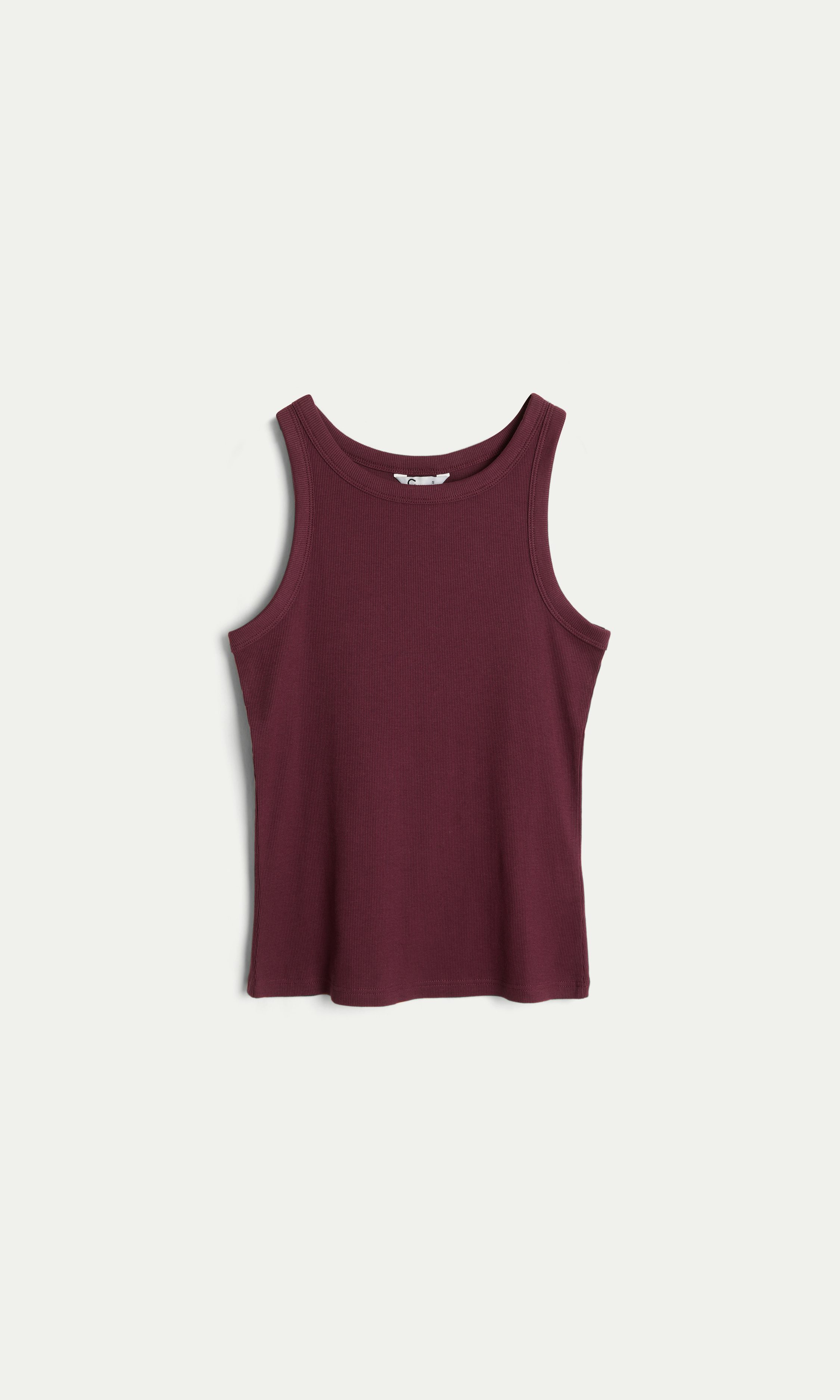 Black L Essence Rib Tank | Women | | Cubus