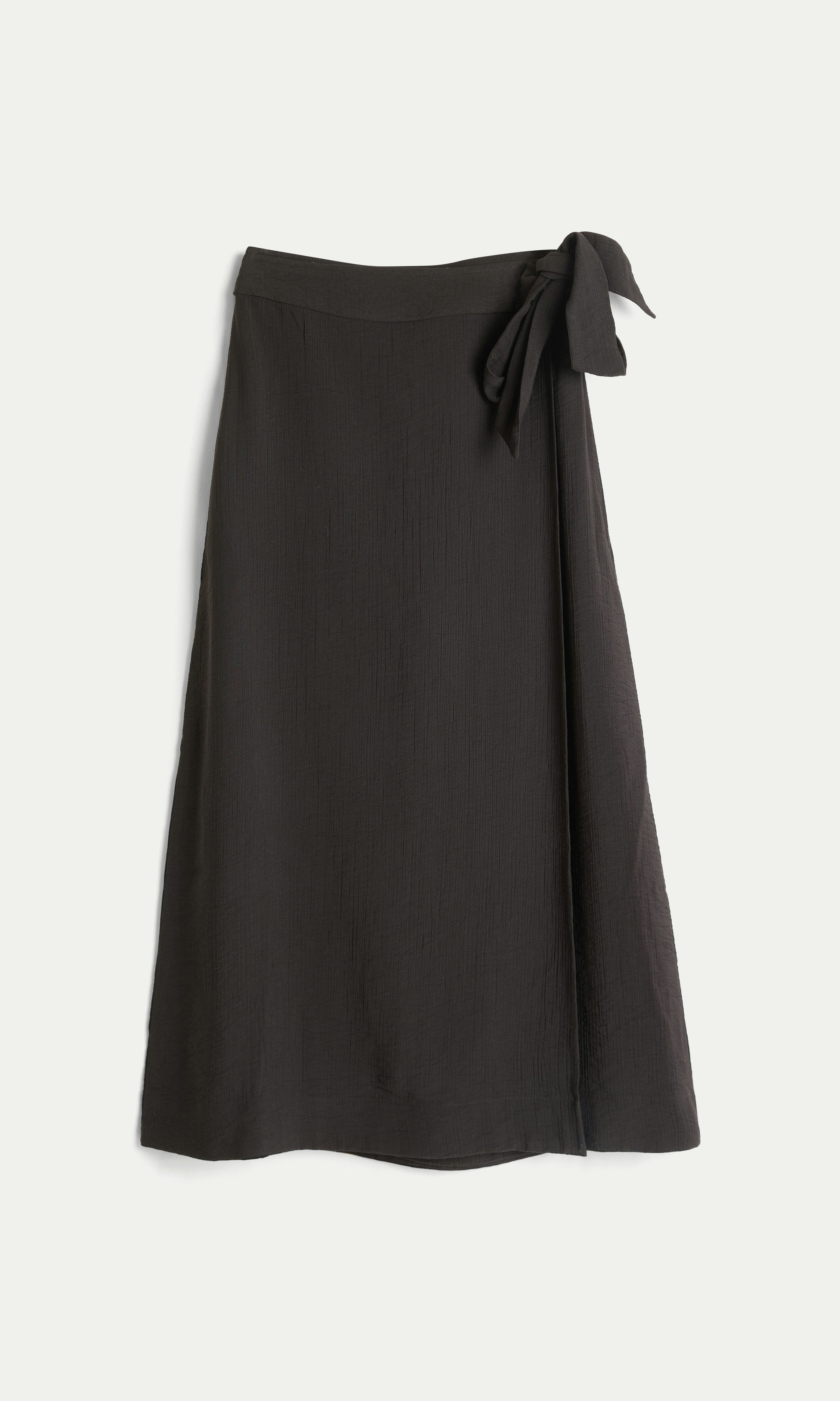Black L Viscose Wrap Skirt | Women | | Cubus