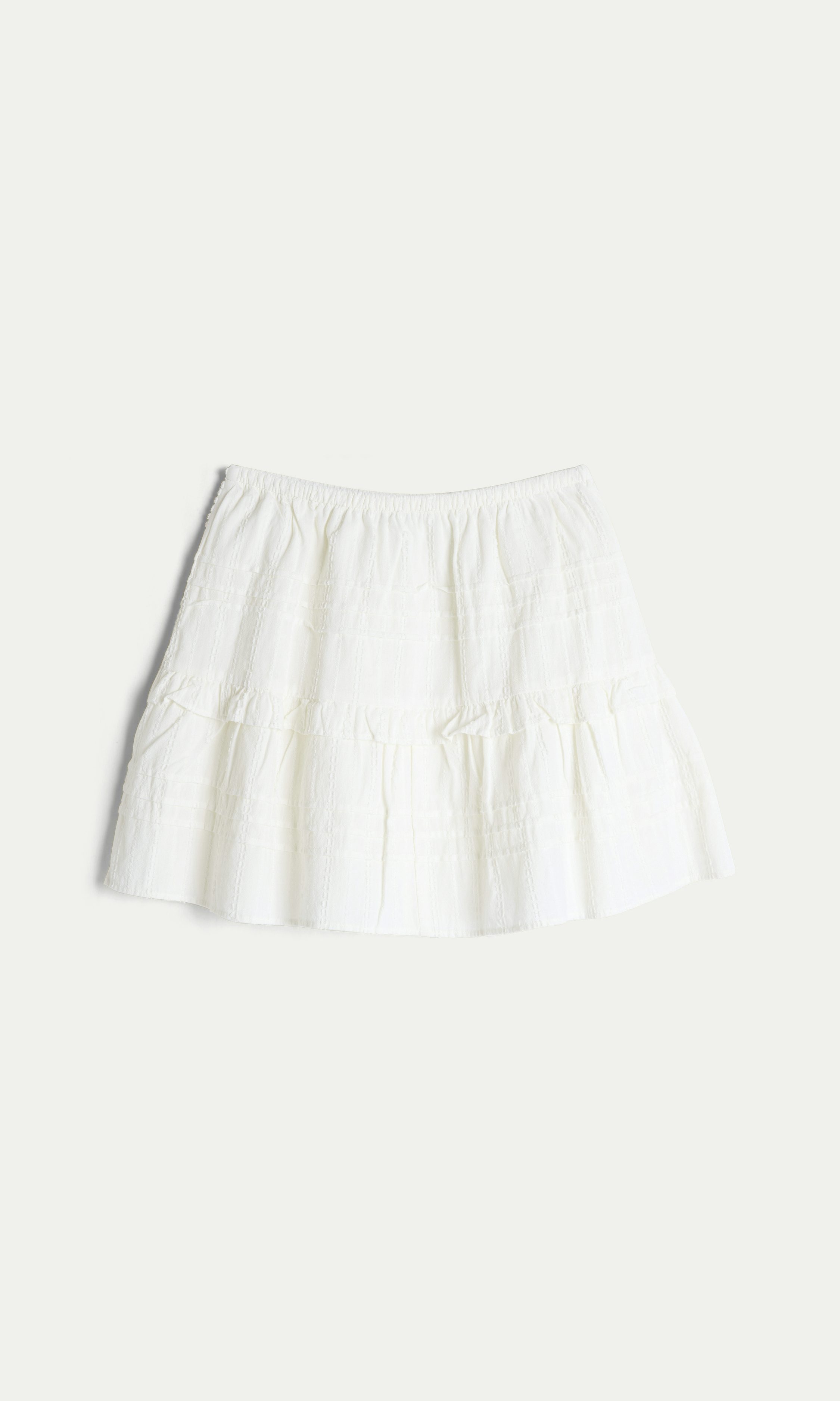 ★ Margarin Fingers★ CUT OUT FRILL SKIRT (WHITE) MARGARIN FINGERS] CUT OUT FRILL SKIRT (WHITE)